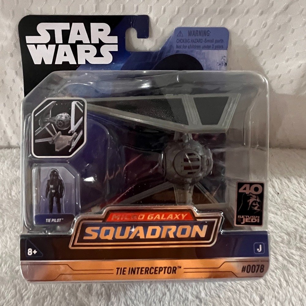 Star Wars Micro Galaxy Squadron Tie Interceptor Series 4 #0078 New